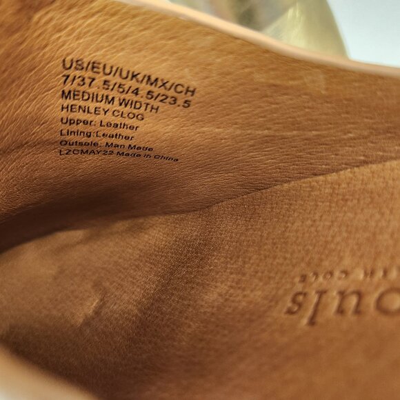 Gentle Souls by Kenneth Cole Henley Clogs. Gold Metallic. NWOT. Size 7 - Picture 6 of 10
